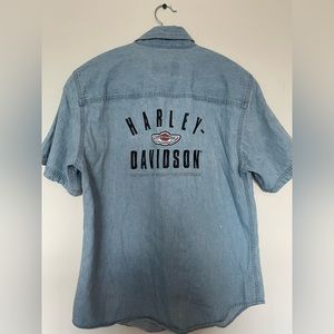 Vintage Harley Davidson Denim Tshirt